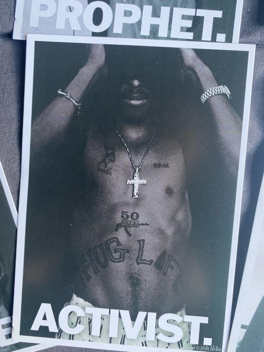 Tupac Shakur Black & White Photo Card Post Cards Set - Saint, Poet, Sinner